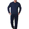 Pastunette Heren katoenen pyjama met lange mouwen - Donkerblauw