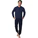 Pastunette Heren katoenen pyjama met lange mouwen - Donkerblauw - Donkerblauw