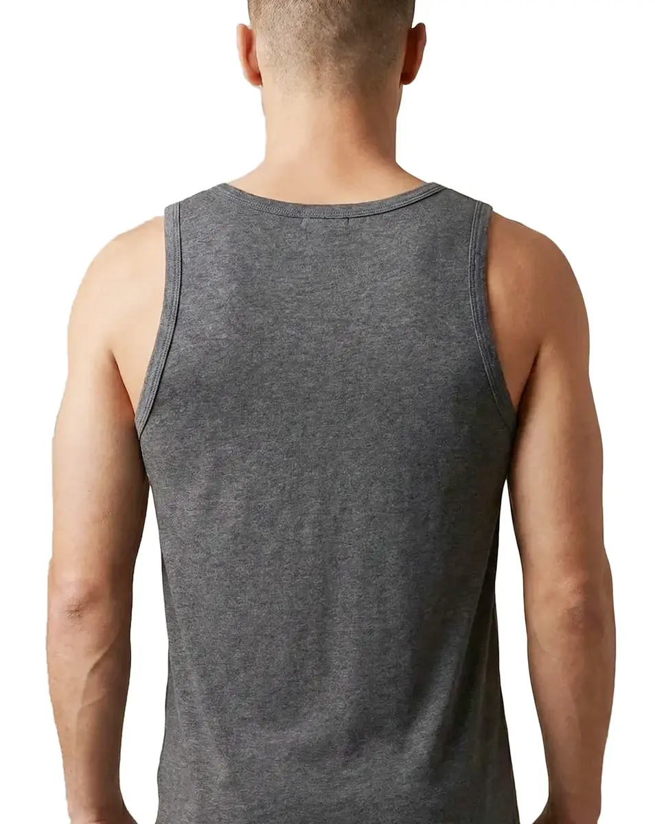 Beeren heren hemd antraciet - Katoenen onderhemd - Singlet grijs