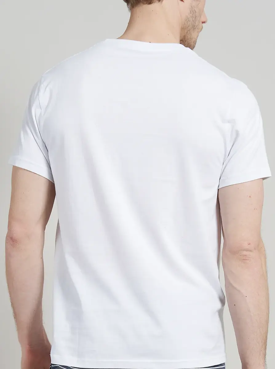 Ceceba 2-pak heren Ondershirts - Grote maten - Ronde hals - Heren T-shirt, wit en zwart