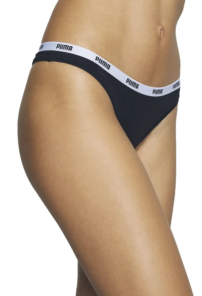Puma 3-Pack dames strings - Katoen vrouwen strings Zwart - Wit - Combi