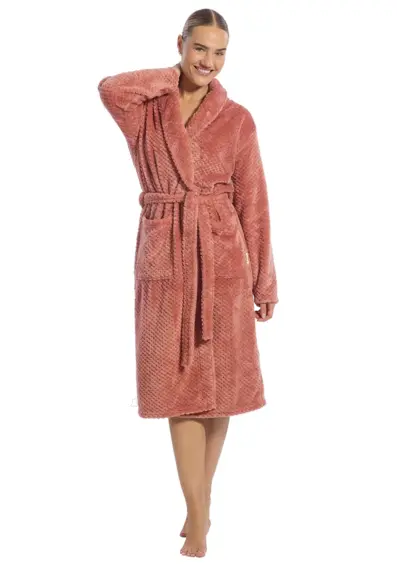 Ten Cate dames badjas Fleece - Rose Dot