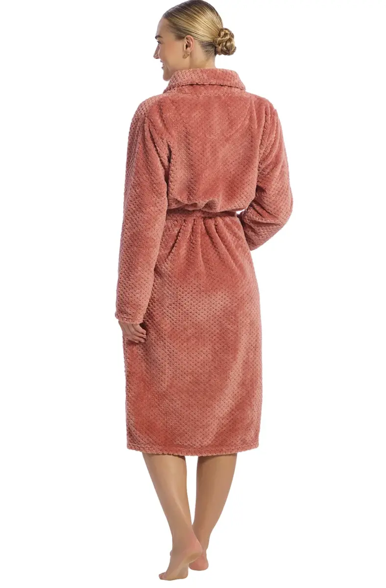 Ten Cate dames badjas Fleece - Rose Dot