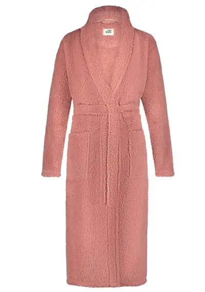 Ten Cate dames badjas Fleece - Pink Teddy
