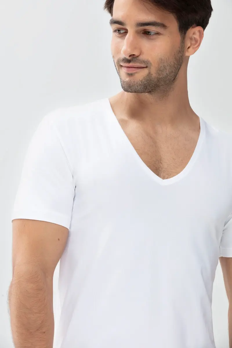 Mey heren Ondershirt - Dry Cotton - Business slim fit - T-shirt voor onder overhemd - Schijnt niet door - Diepe V-hals