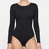 Fine Woman Body dames - Bodystocking - lange mouw - Ronde hals