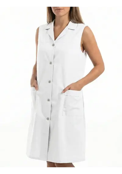 Schriks Jasschort wit mouwloos Schriks Jasschort wit mouwloos