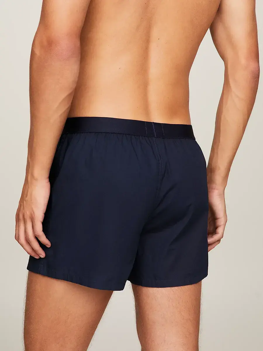 Tommy Hilfiger Wijde Heren Boxershorts - Classic - 100% katoenen donkerblauwe losse boxershorts