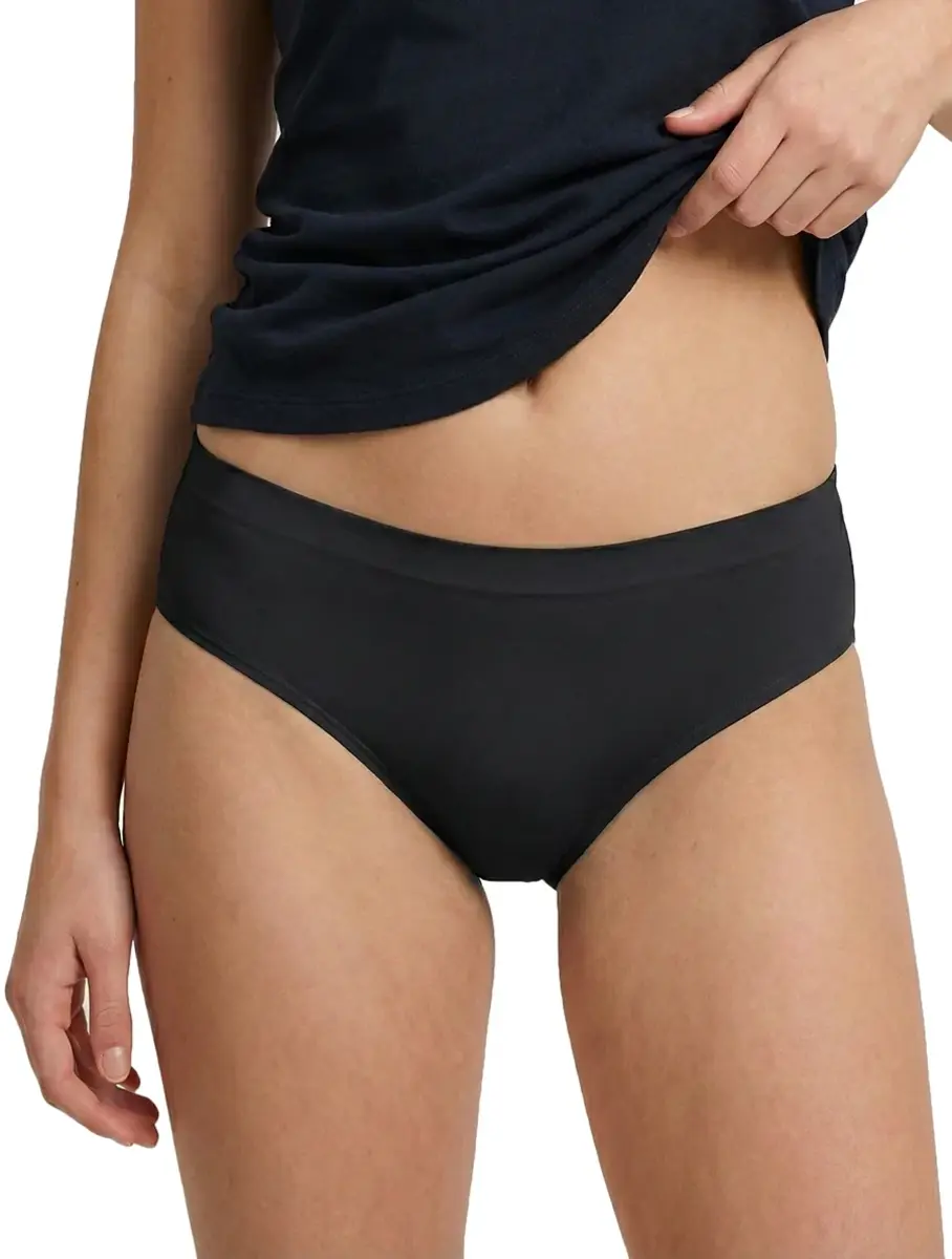 Perini meisjes slip microfiber - Naadloos - Wit - Zwart - Meisjes ondergoed