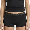 Avet kanten boxershort dames 38832 - Dames onderbroek - kanten ondergoed -badstof kruisje - wit en zwart