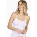 Nina von C dames spaghetti hemd biologisch katoen - Onderhemd - vrouwen singlet 100% katoen - Wit