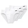 Schiesser 3-pack heren mini slips - Essentials - Lage heren onderbroeken biologisch katoen - Stoffen band