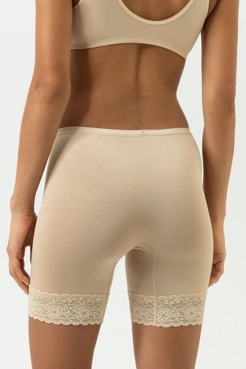 Mey dames boxershort lange pijpjes Lights Basics - Kanten onderbroek lange pijpjes - Broekje voor onder jurk