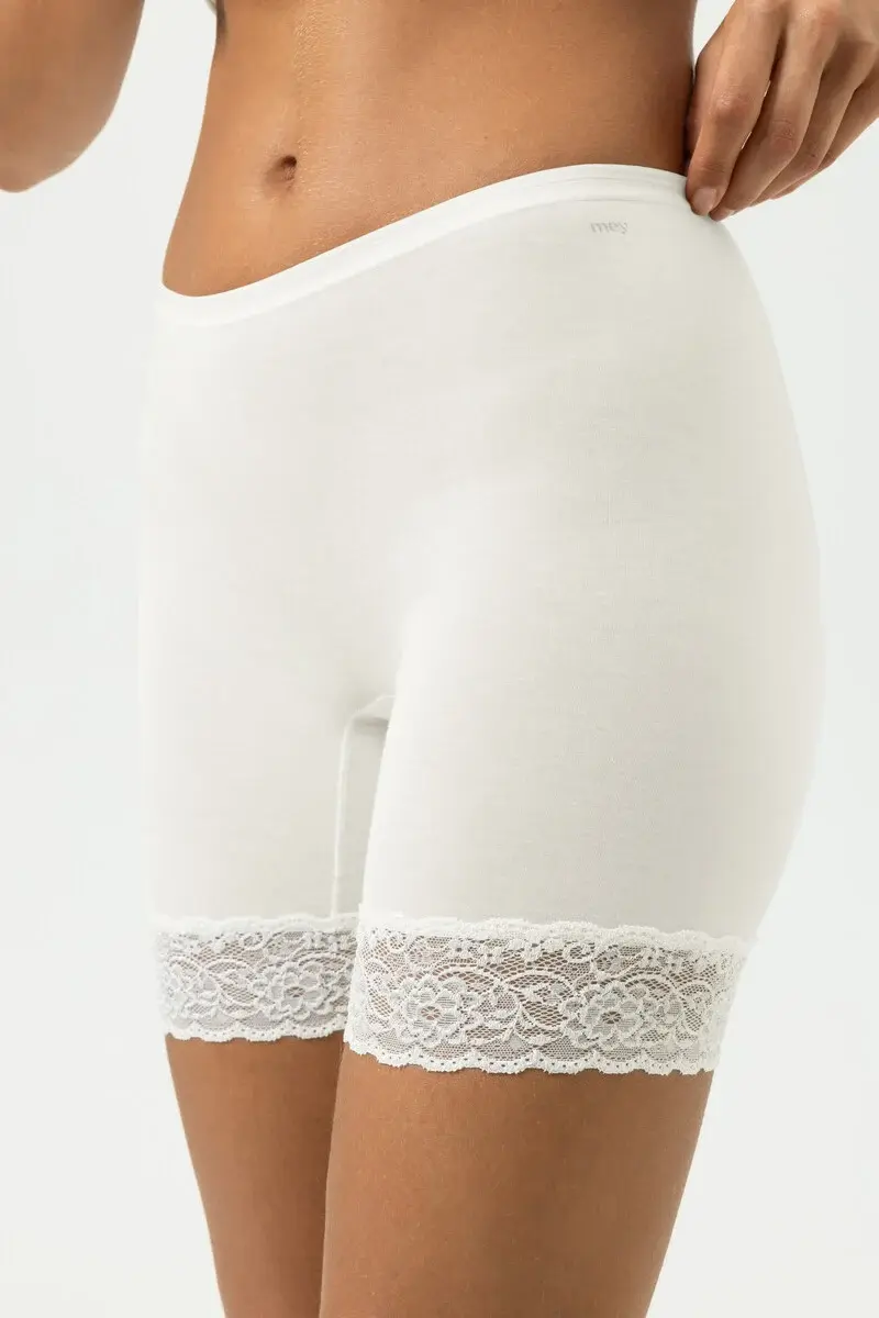 Mey dames boxershort lange pijpjes Lights Basics - Kanten onderbroek lange pijpjes - Broekje voor onder jurk
