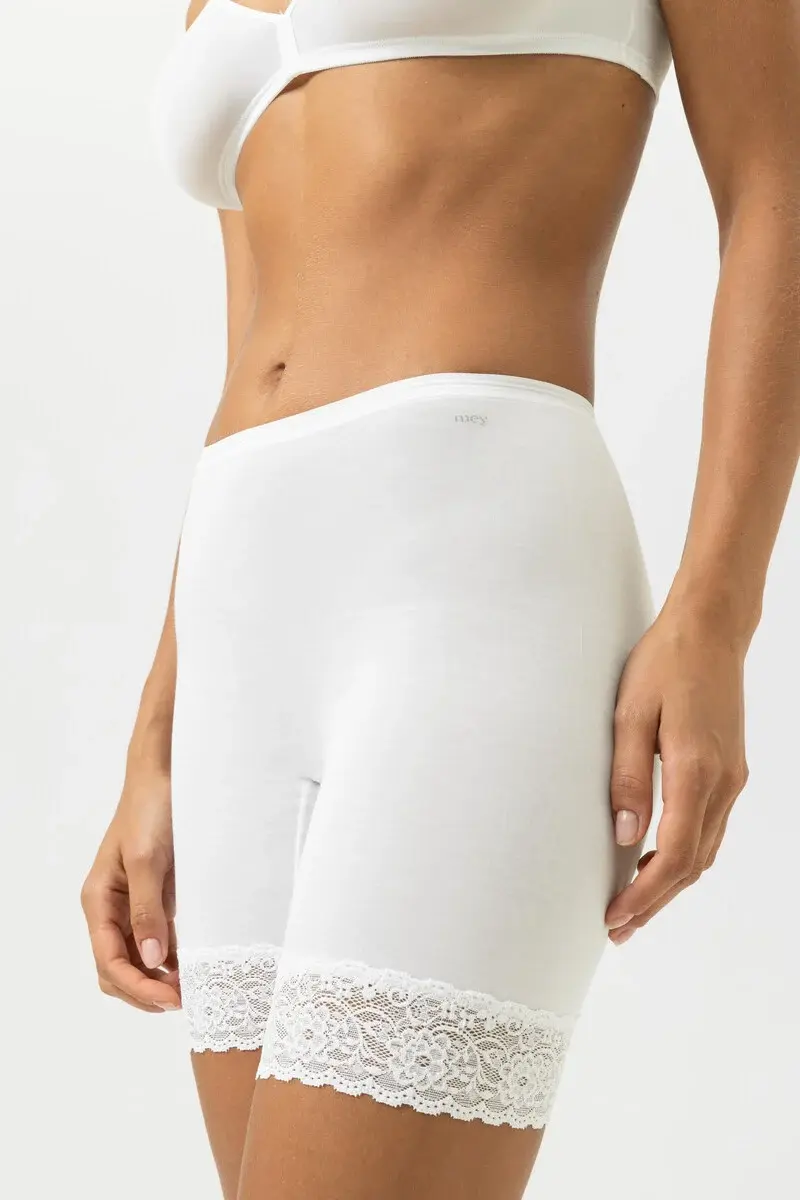 Mey dames boxershort lange pijpjes Lights Basics - Kanten onderbroek lange pijpjes - Broekje voor onder jurk