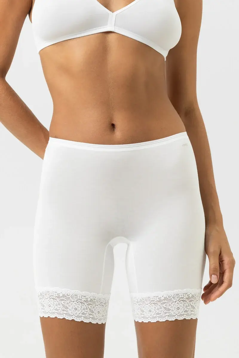 Mey dames boxershort lange pijpjes Lights Basics - Kanten onderbroek lange pijpjes - Broekje voor onder jurk