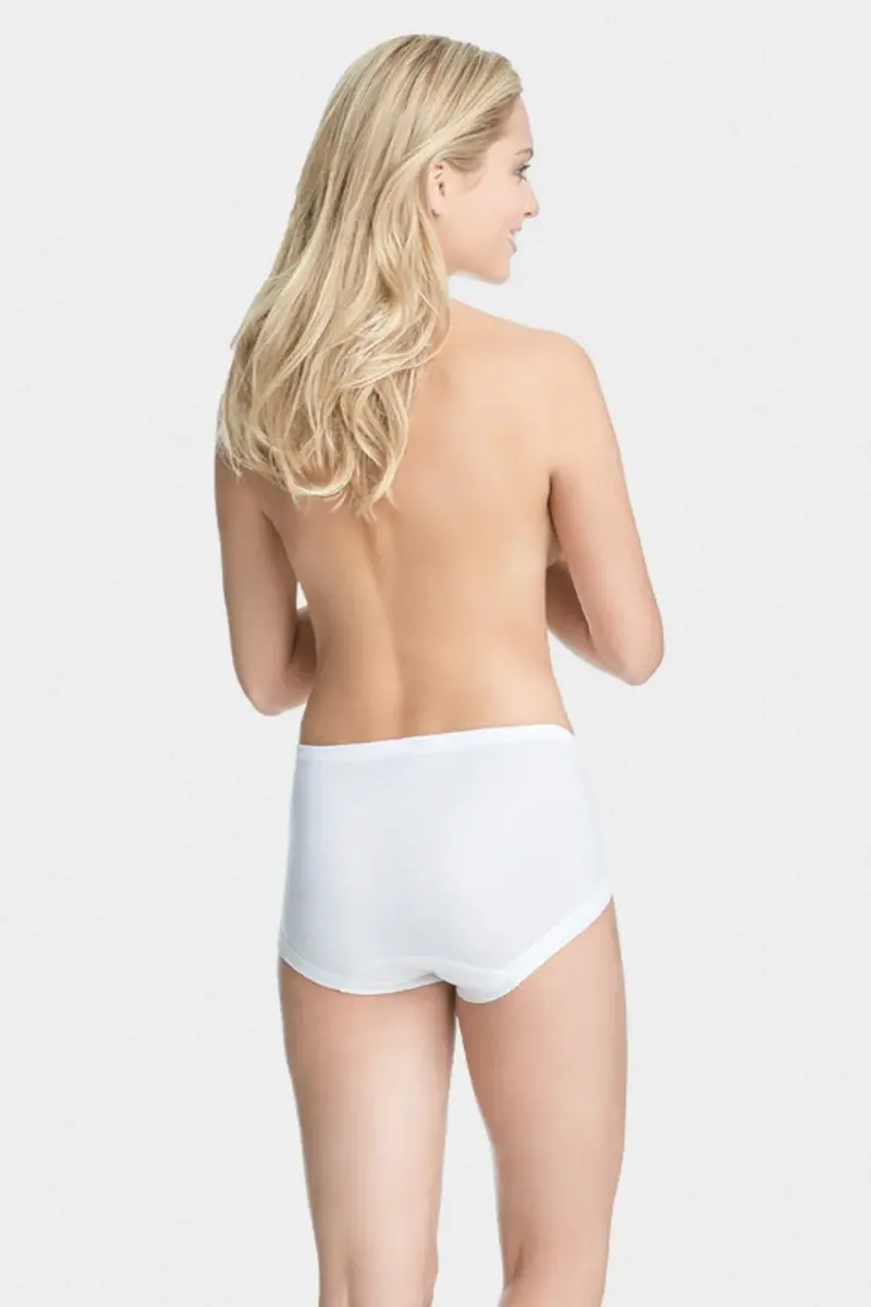 Conta taille slip met zachte katoenen boorden 141 - 100% katoenen ondergoed - Niet irriterend - Klassieke dames onderbroek - Grote maten
