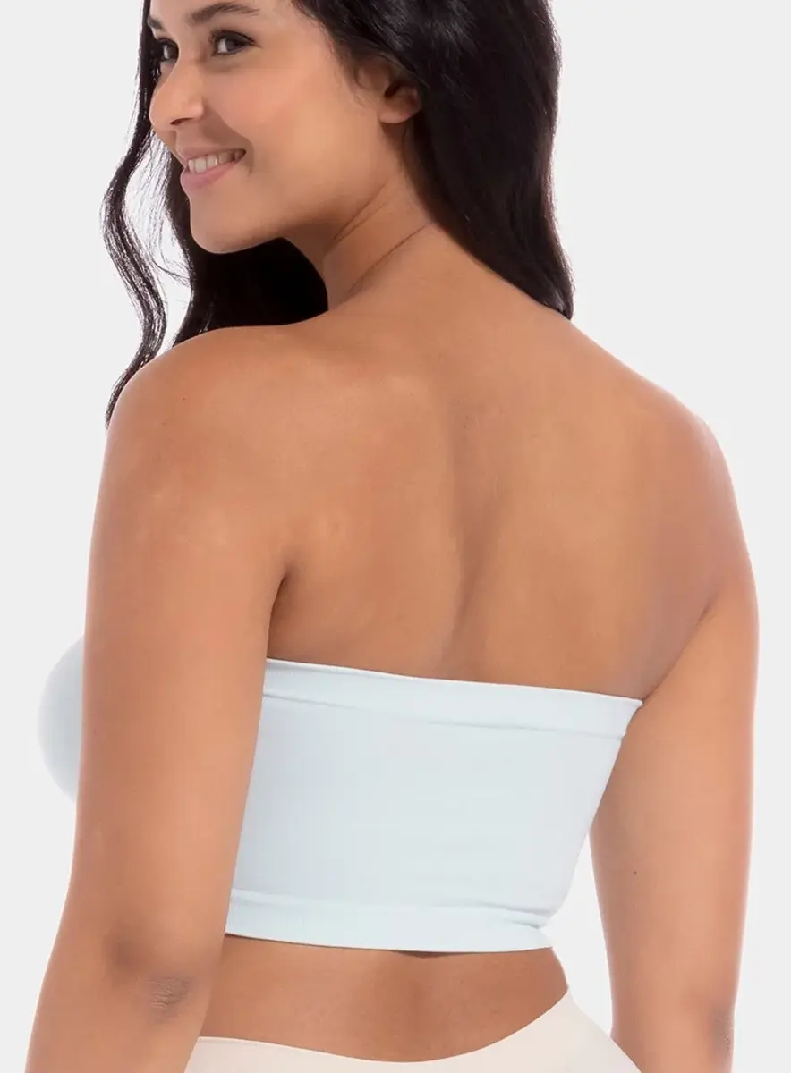 Magic bandeau BH - Naadloze Bandeau Top - Met vulling - Uitneembare pads - Wit, zwart, beige