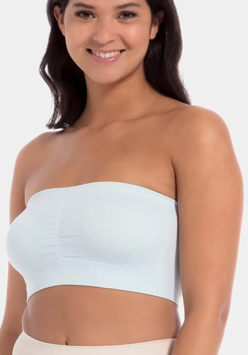 Magic bandeau BH - Naadloze Bandeau Top - Met vulling - Uitneembare pads - Wit, zwart, beige