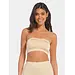 Magic bandeau BH - Naadloze Bandeau Top - Met vulling - Uitneembare pads - Wit, zwart, beige - Huidskleur