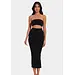 Magic strakke lange rok - Bodycon comfort skirt - Extra lange onderrok - Licht corrigerende jupon - Zwart