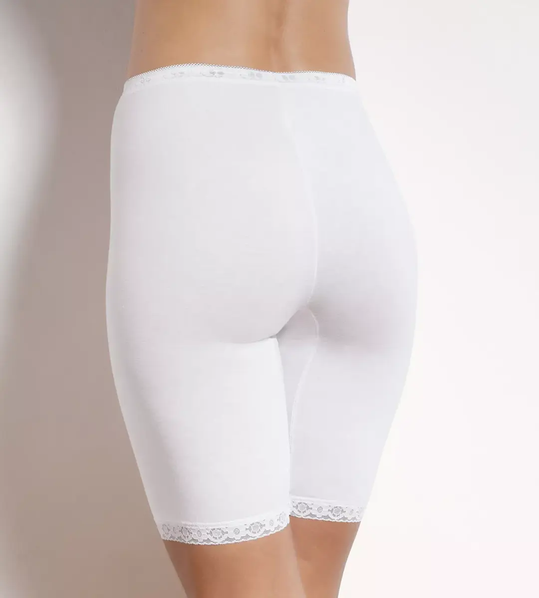 Sloggi 2-Pack Basic Long Dames - Boxershort met lange pijpjes - Dames onderbroek tegen schurende benen - Anti schuur broekje