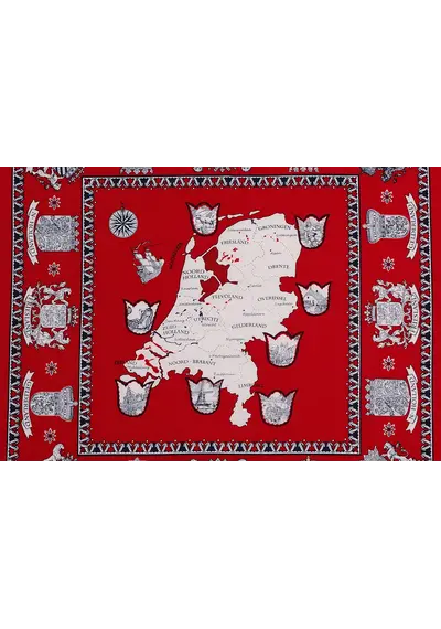 Boeren zakdoek rood Nederland 55 x 55 cm