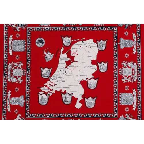 Boeren zakdoek rood Nederland 55 x 55 cm