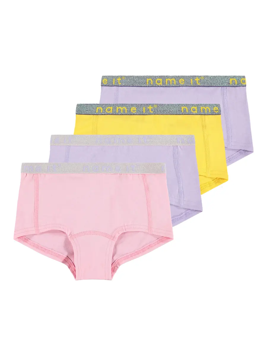 Name it meisjes hipster 4-pak - Lavendula - multikleur meisjes onderbroeken katoen