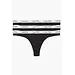 Calvin Klein 3-pack dames string - Zwart
