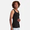 Bamboo Basics 2-pak hemd ronde hals - Stef - Bamboe heren onderhemd - Singlet heren wit en zwart