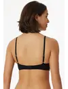 Schiesser BH met vulling zonder beugel - Invisible soft - Comfort invisible bh die niet doorschijnt - Huidskleur - Zwart