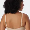 Schiesser BH met vulling zonder beugel - Invisible soft - Comfort invisible bh die niet doorschijnt - Huidskleur - Zwart