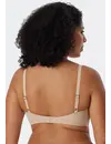 Schiesser BH met vulling zonder beugel - Invisible soft - Comfort invisible bh die niet doorschijnt - Huidskleur - Zwart