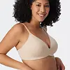 Schiesser BH met vulling zonder beugel - Invisible soft - Comfort invisible bh die niet doorschijnt - Huidskleur - Zwart