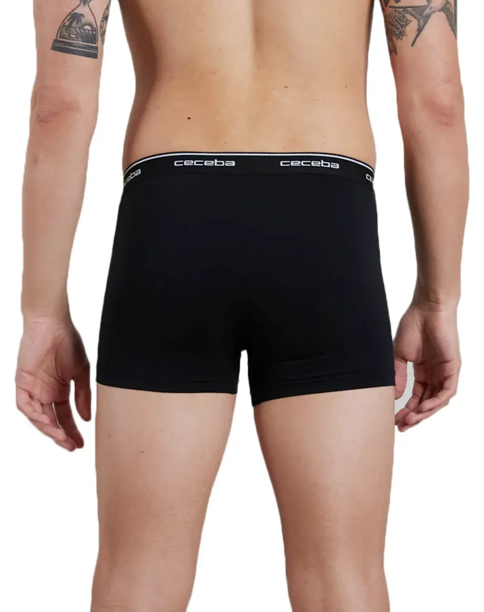 Ceceba 7-pak heren boxershorts Katoen - Lange pijp - Zwarte multipack heren onderbroeken