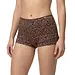 Avet dames boxershort microfiber - Jacquard - Bruin