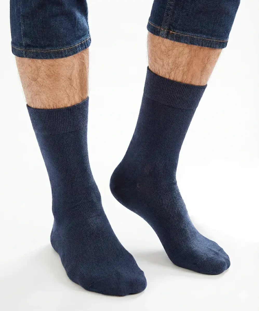 FALKE Sensitive London Heren Sokken - Diabetes sokken - Anti knel katoenen kousen