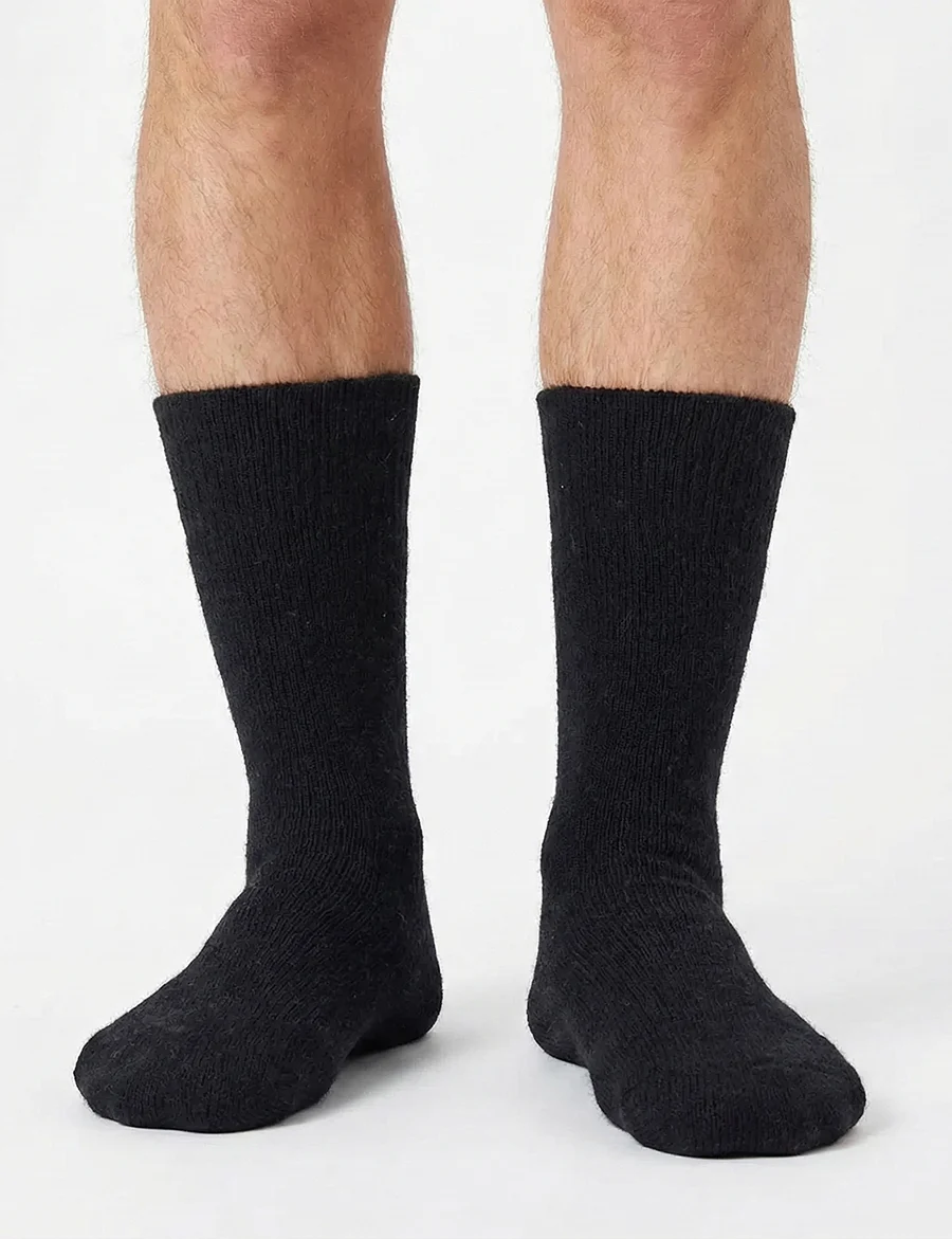 Angro 2-paar heren extra dikke wollen sokken - Thermo