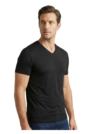 Apollo 2-pack heren T-shirts - Bamboe V-hals Apollo 2-pack heren T-shirts - Bamboe V-hals