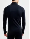 Craft thermoshirt heren lange mouw met rits - Core dry - Mannen baselary - Warm thermo ondergoed