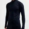 Craft thermoshirt heren lange mouw met rits - Core dry - Mannen baselary - Warm thermo ondergoed