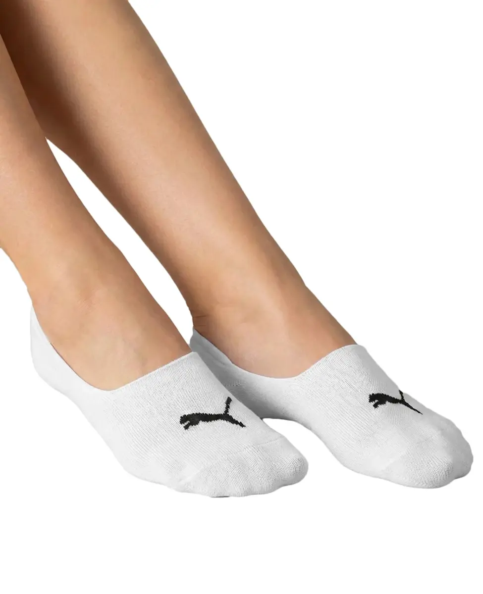 Puma 6-paar footies sokken - Lage sneaker sokken - Voordeelverpakking kousenvoetjes - Sokken voor in loafers