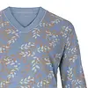 Medaillon dames nachthemd lange mouw - Leaves
