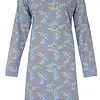 Medaillon dames nachthemd lange mouw - Leaves