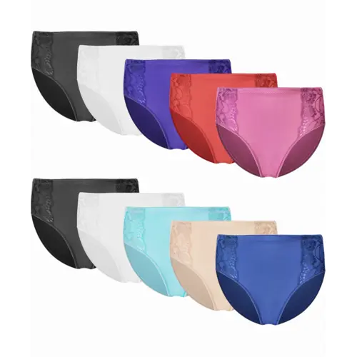 Fine Woman 9-pak dames slip kant  - 9039