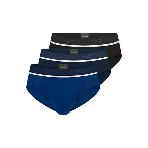 Schiesser 3-pack heren Heup slip 95/5 - Biologisch katoen