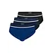 Schiesser 3-pack heren Heup slip 95/5 - Biologisch katoenen midi heren onderbroeken - Schiesser ondergoed heren - Blauw/Zwart