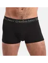 Bamboo Basics 3-pak heren boxers korte pijpjes - Liam - Zwart - Zwarte bamboe heren onderbroek