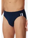 Schiesser 3-pack heren Rio slip 95/5 - Stripe - Hoog opgesneden heren onderbroek - Stoffen band - Biologisch katoen